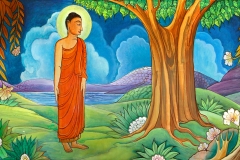 MV-Jayasiri-murals: Buddha's Gratitude
